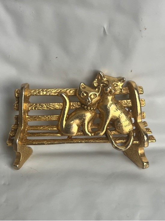AJC (American Jewelry Chain Company) Jewelry - AJC (American Jewelry Chain Company) Cat Couple On A Bench Brooch